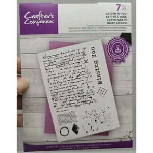 Scrapbooking Stamp‎ Crafters Companion Letter to You